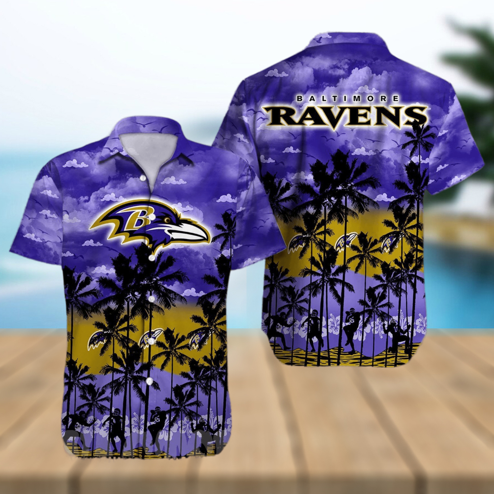 Best SBest Selling Product Baltimore Ravens NFL All Over Printed 3D Hawaiian Shirt - Limotees