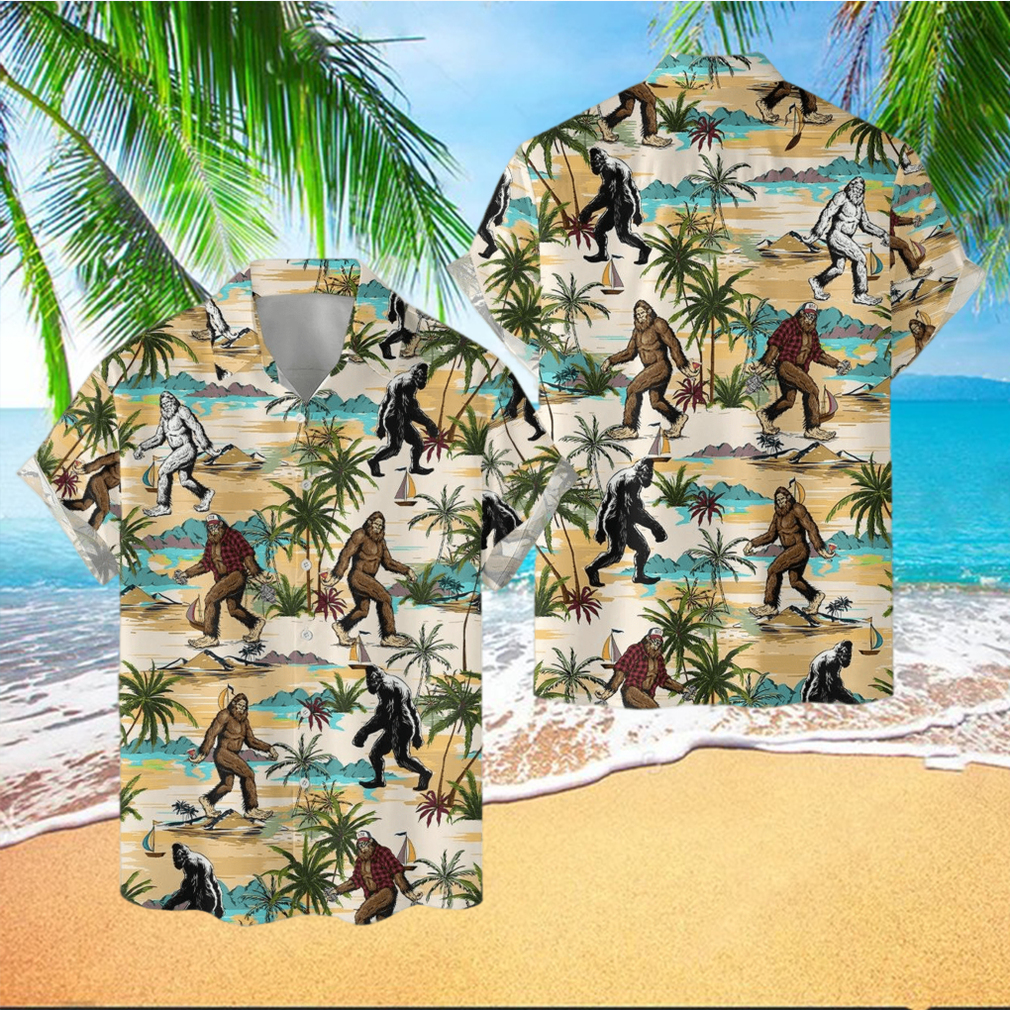 Bigfoot 3D 3D Hawaiian Shirt - Limotees