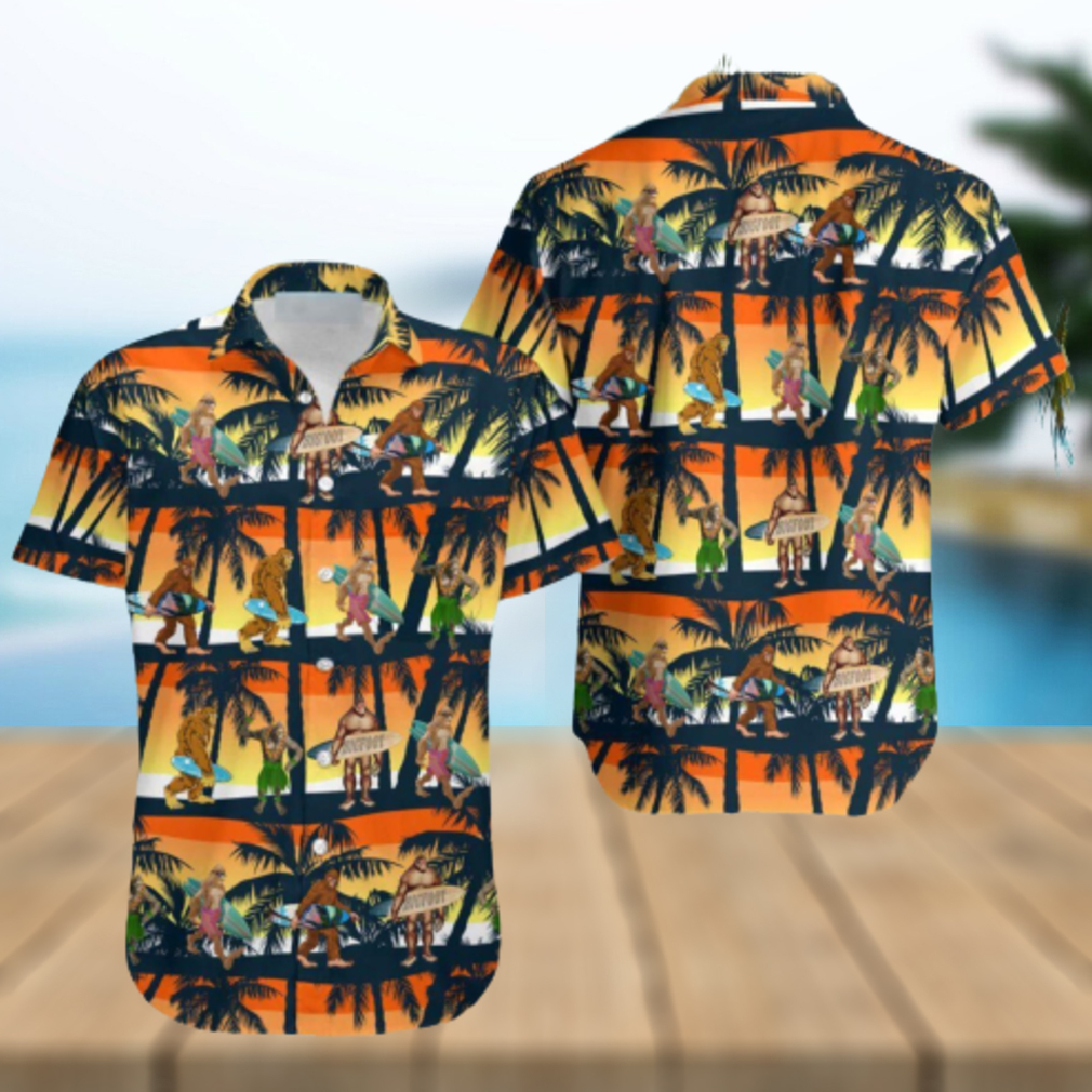 Bigfoot Camping Aloha Hawaiian Shirt - Limotees