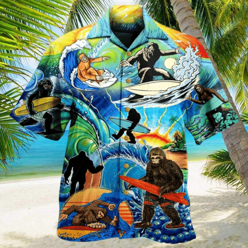 Bigfoot Cool Surfing Limited Hawaiian Shirt Haws - Limotees