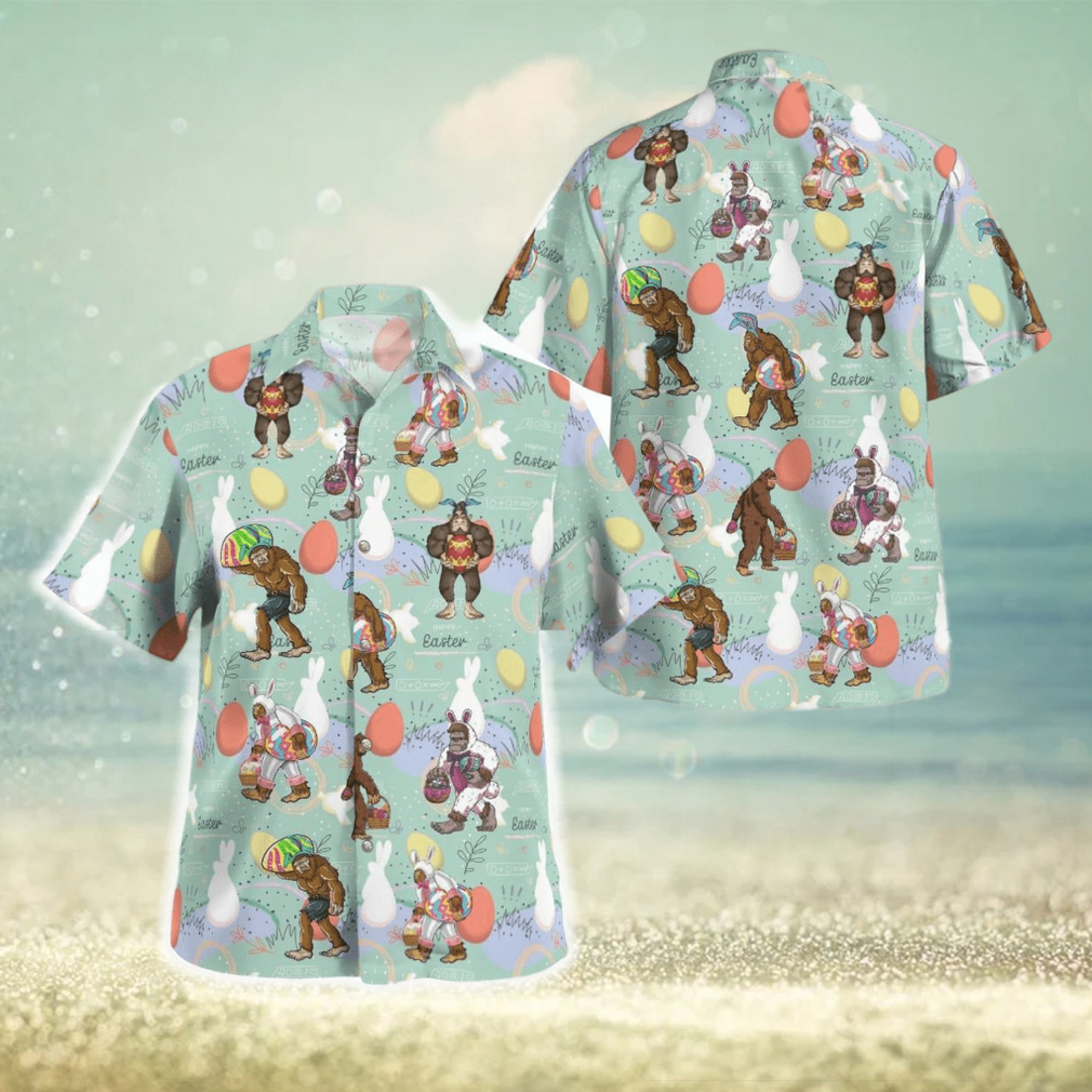 Bigfoot Happy Easter Day Hawaiian Shirt - Limotees