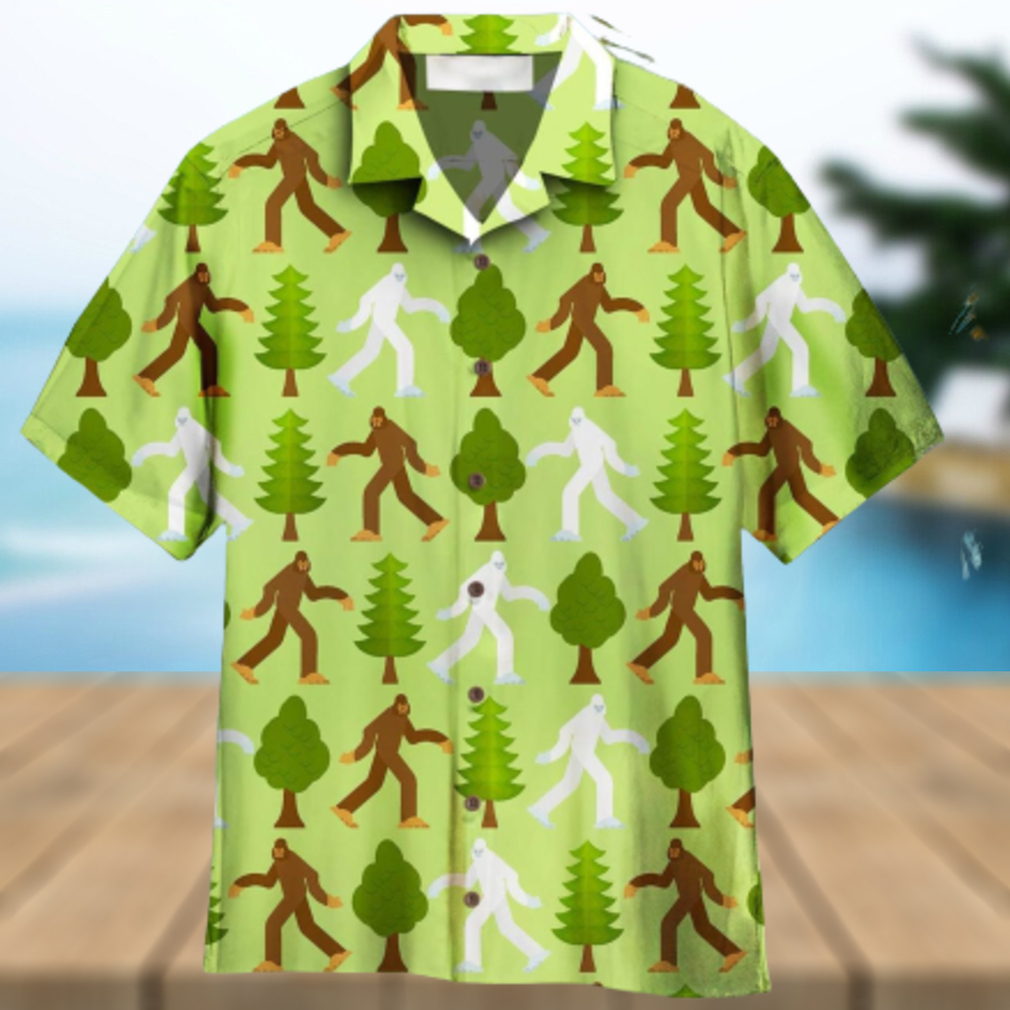 Bigfoot Sasquatch Aloha Hawaiian Shirt Summer Gift Beach Shirt - Limotees