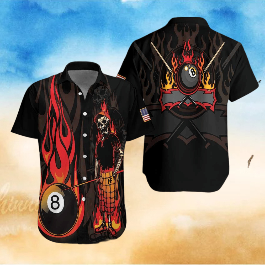 Billiard Mr Bones 8 Ball Hawaiian Shirts - Limotees