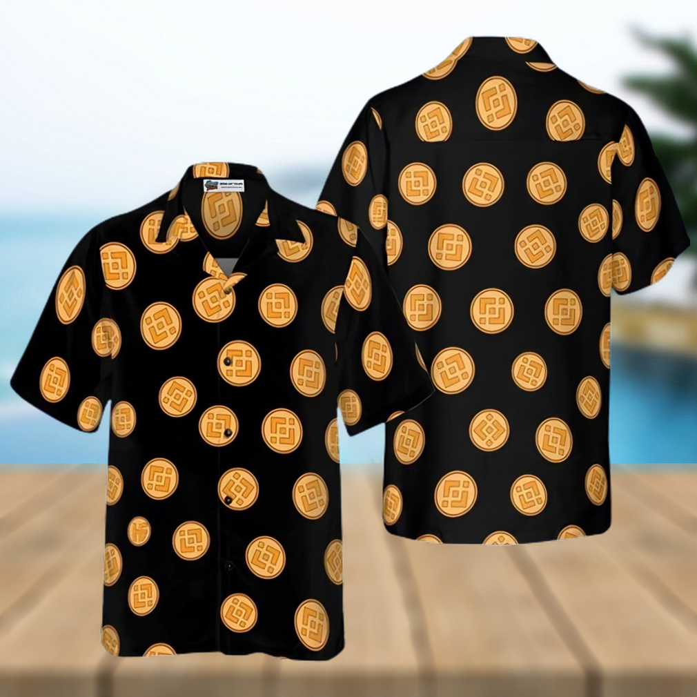 Binance Coin Logo Pattern Art Hawaiian Shirt - Limotees