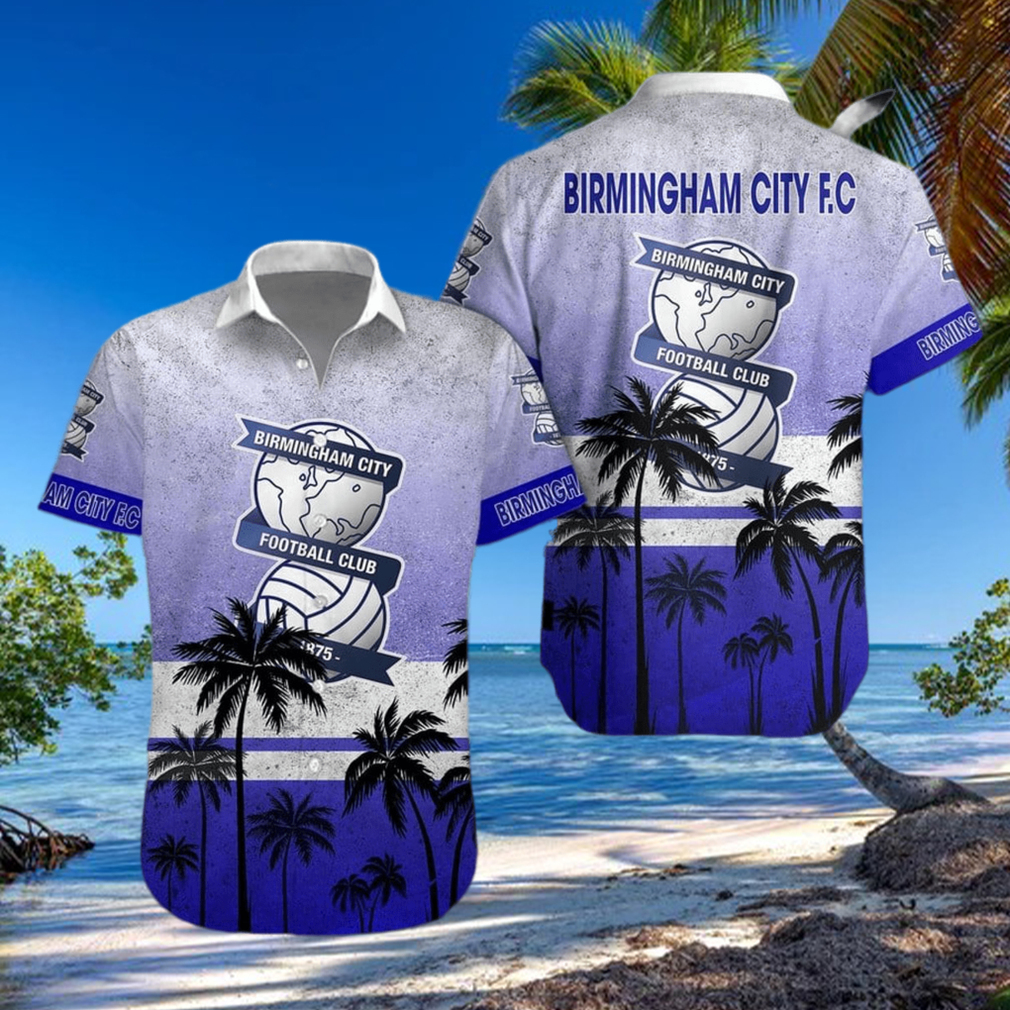 Birmingham City FC Palm Tree Hawaiian Shirt - Limotees