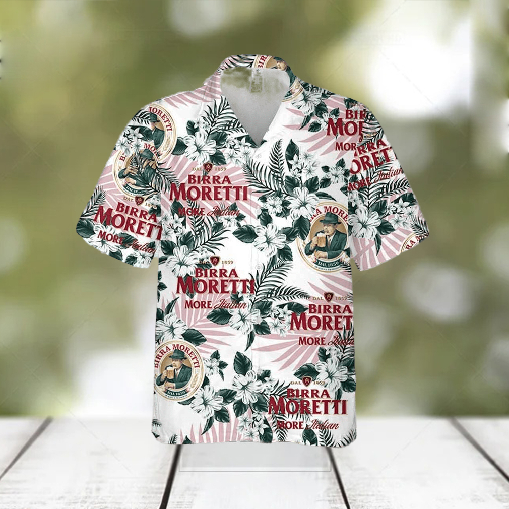 Birra Moretti Flowers Pattern Summer Hawaiian Shirt - Limotees