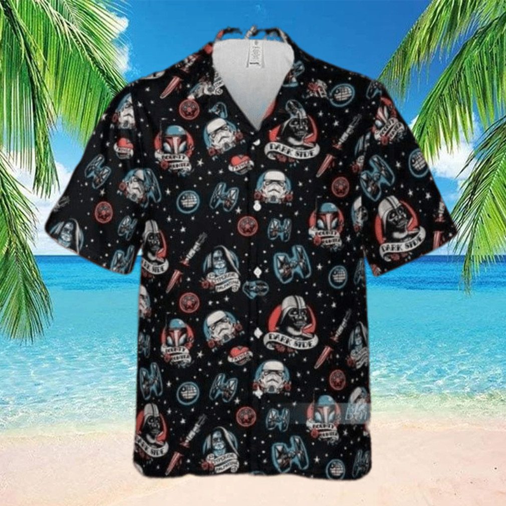 Black Aloha Dark Side Troopers Star Wars Hawaiian Shirt - Limotees