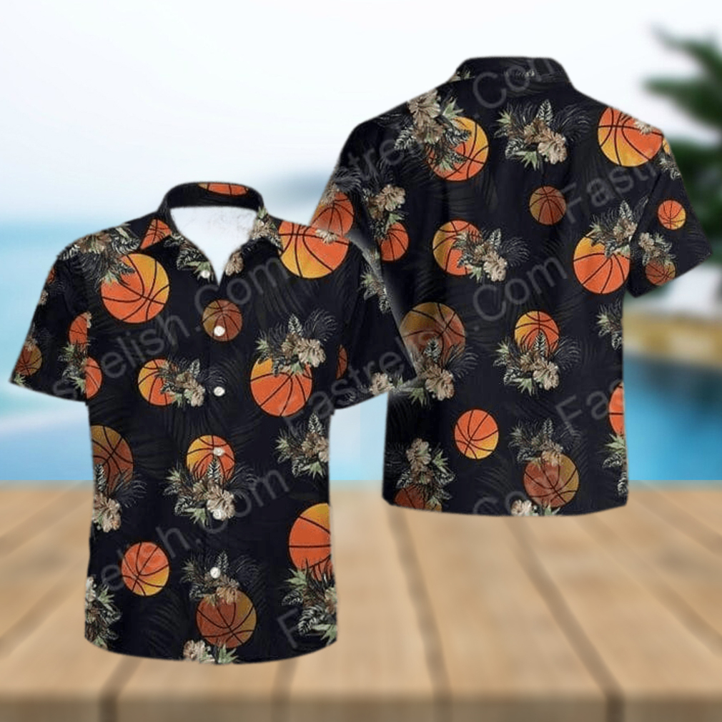 Black Basketball Hawaiian Shirts - Limotees