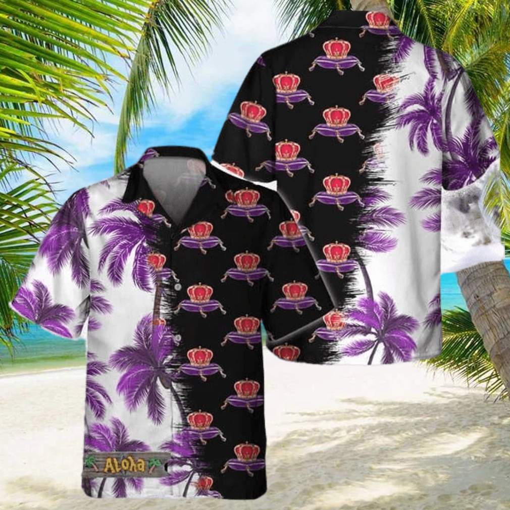 Black Crown Royal Match Palm Trees Hawaiian Shirt For Men And Women Gift Hawaiian Beer - Limotees