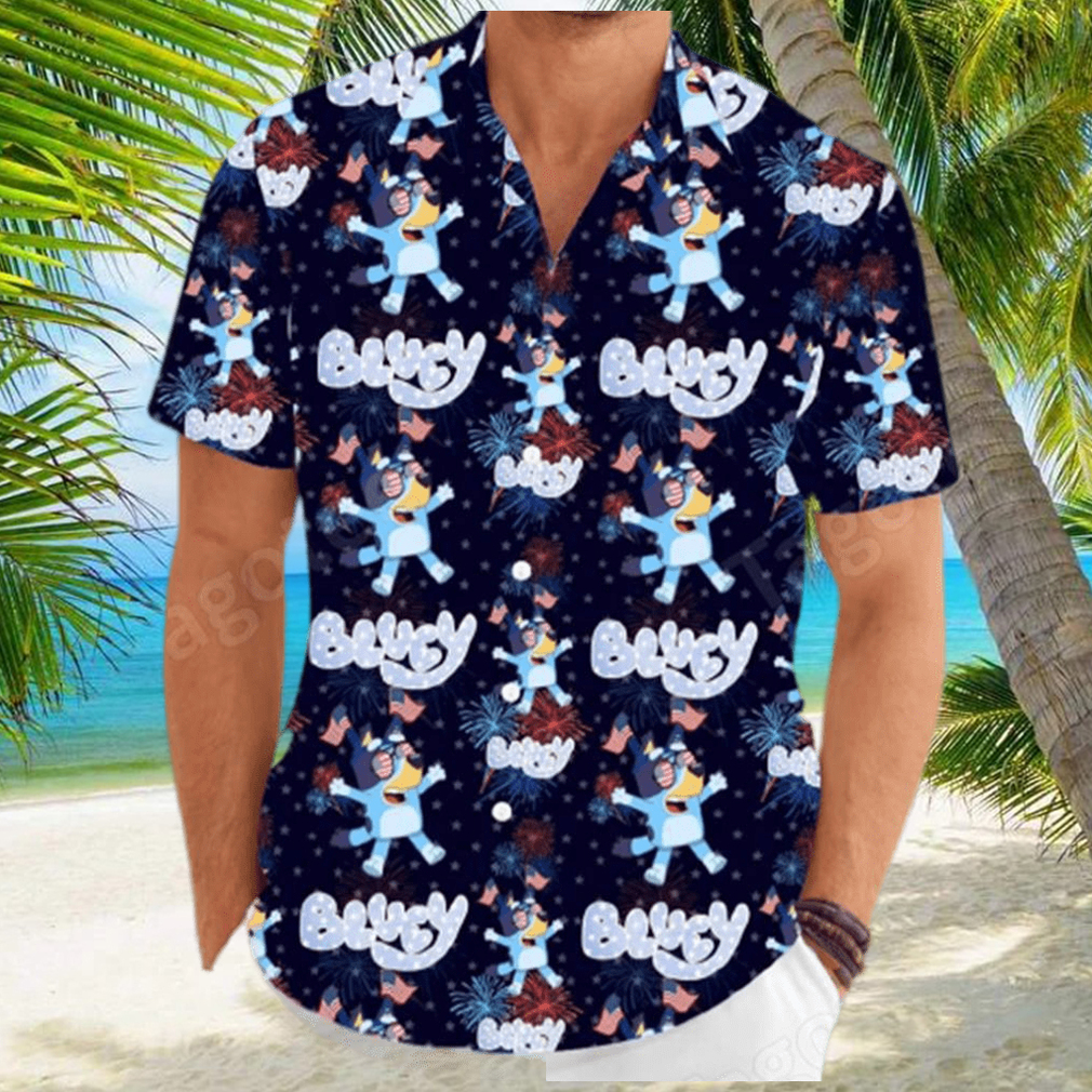 Bluey 4th Of July Hawaiian Shirt For Men And Women - Limotees