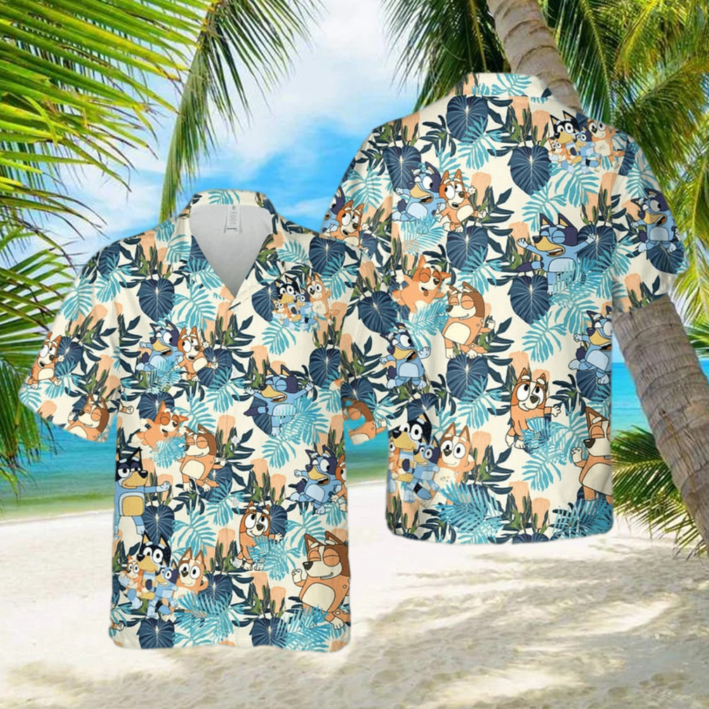 Bluey Beach Hawaii Shirts Summer Hawaiian Shirt - Limotees