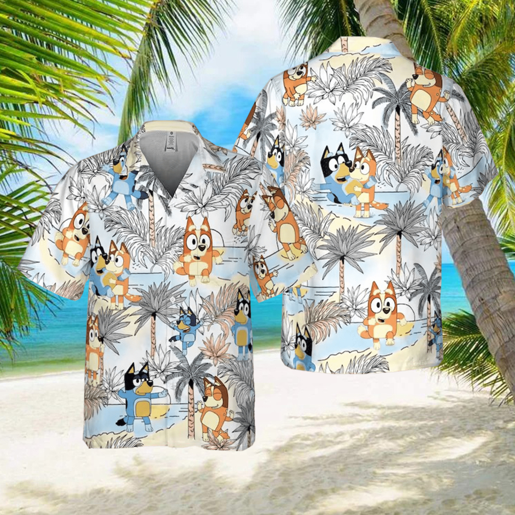 Bluey Dad And Mom Hawaiian Shirt For Family - Limotees