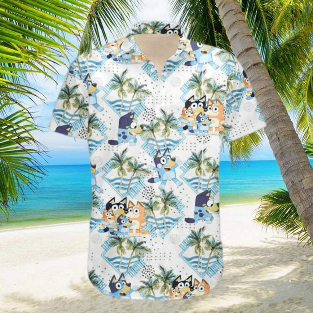 Bluey Hawaiian Dad Life Family Shirt - Limotees