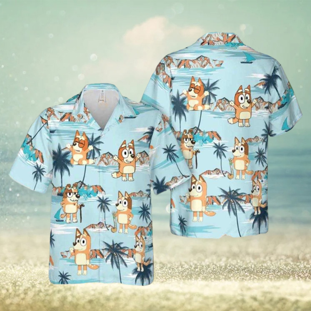 Bluey Hawaiian Shirt Bluey Beach Best Hawaiian Shirts - Limotees