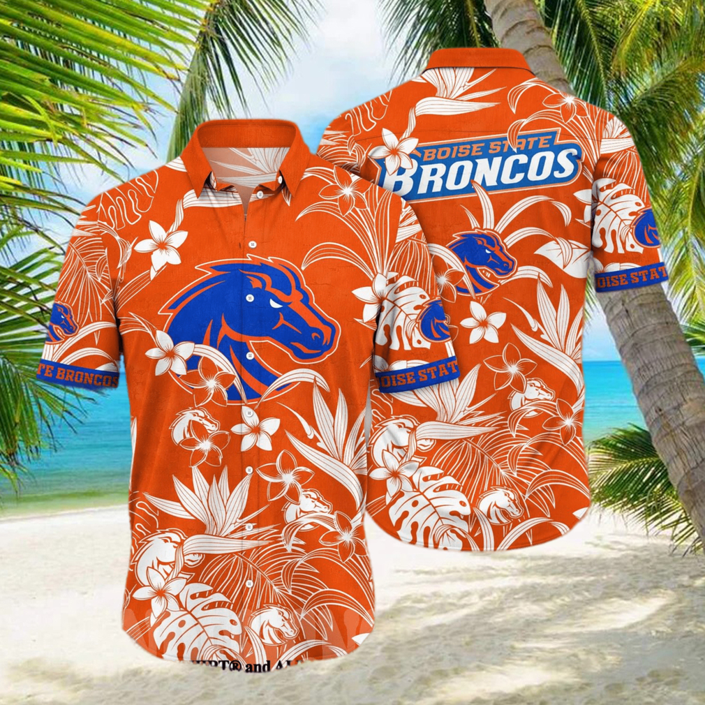 Boise State Broncos NCAA Floral All Over Print 3D Hawaiian Shirt - Limotees