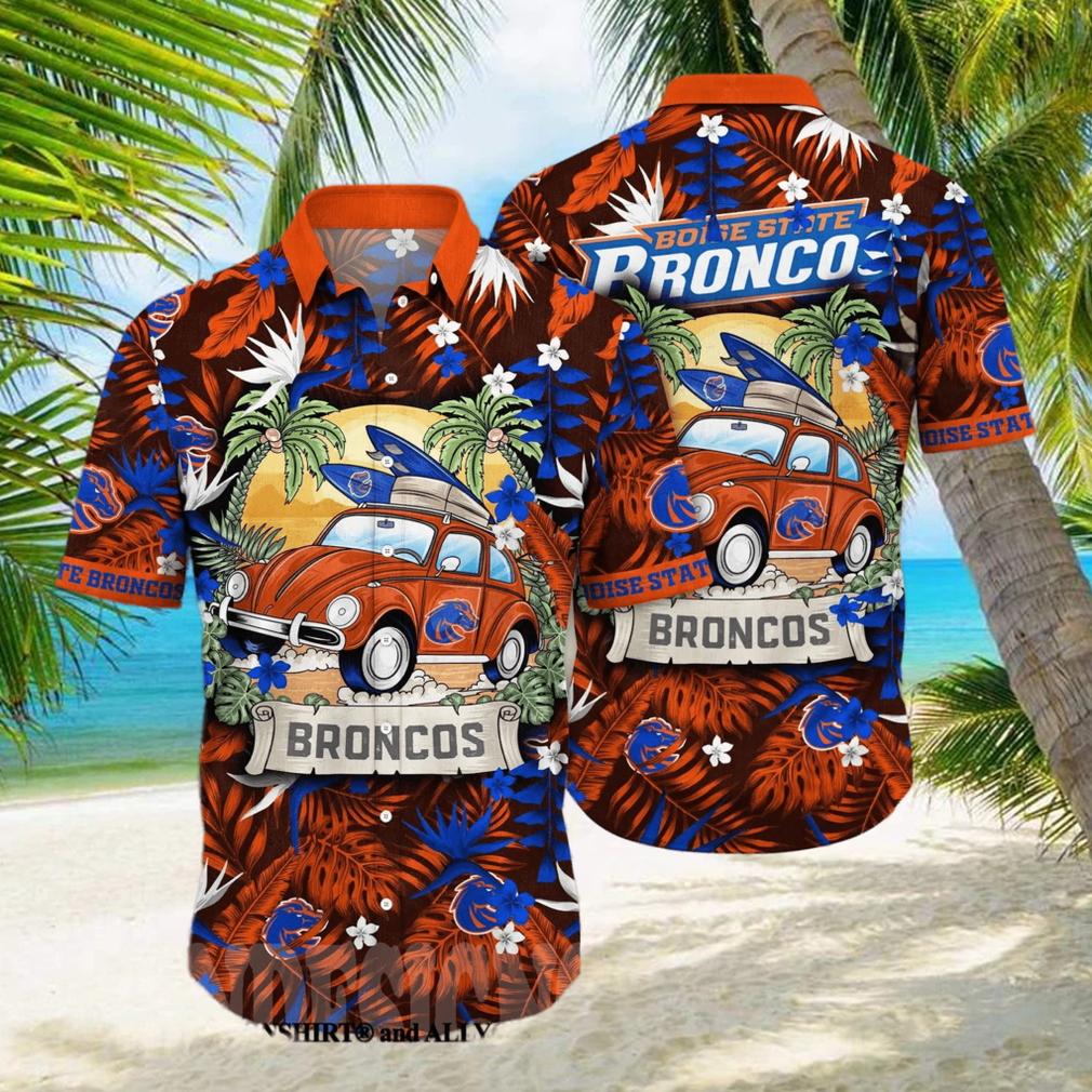 Boise State Broncos NCAA Flower Unisex All Over Printed Hawaiian Shirt - Limotees