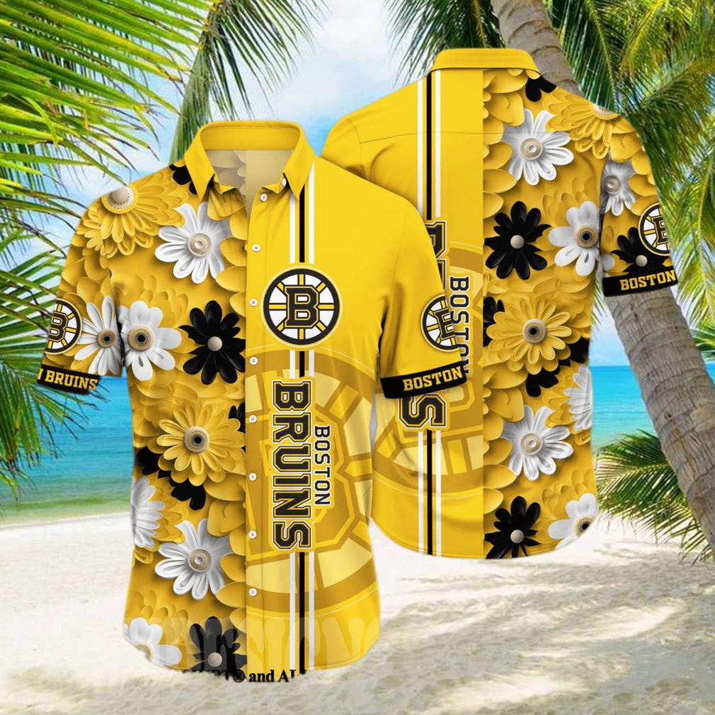 Boston Bruins NHL Floral Full Printed Classic Hawaiian Shirt - Limotees