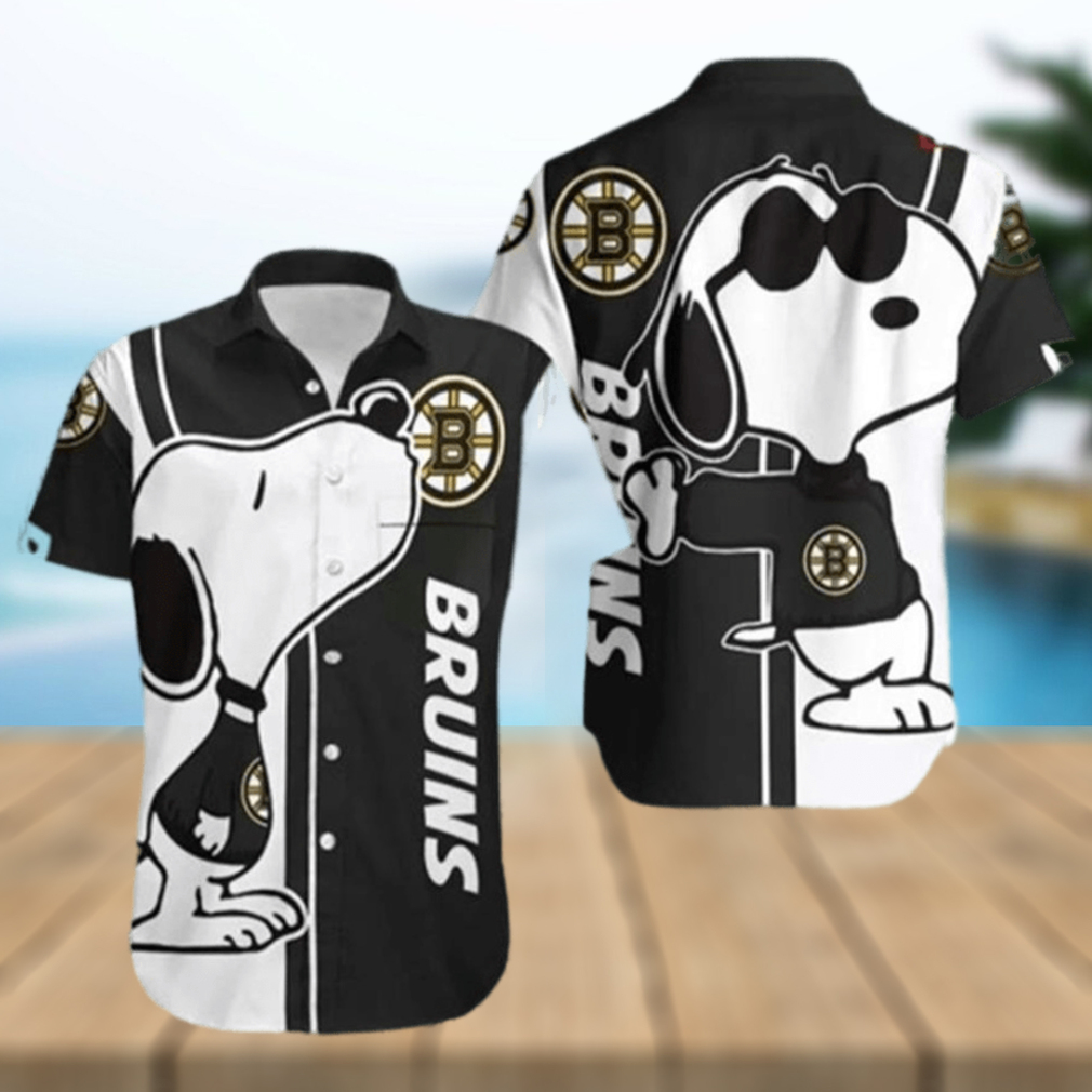 Boston Bruins Snoopy Hawaiian Shirt For Men For Men - Limotees