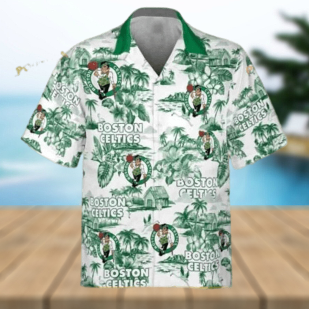 Boston Celtics Funny Hawaiian Shirt Island Pattern Gift For Beach Trip - Limotees