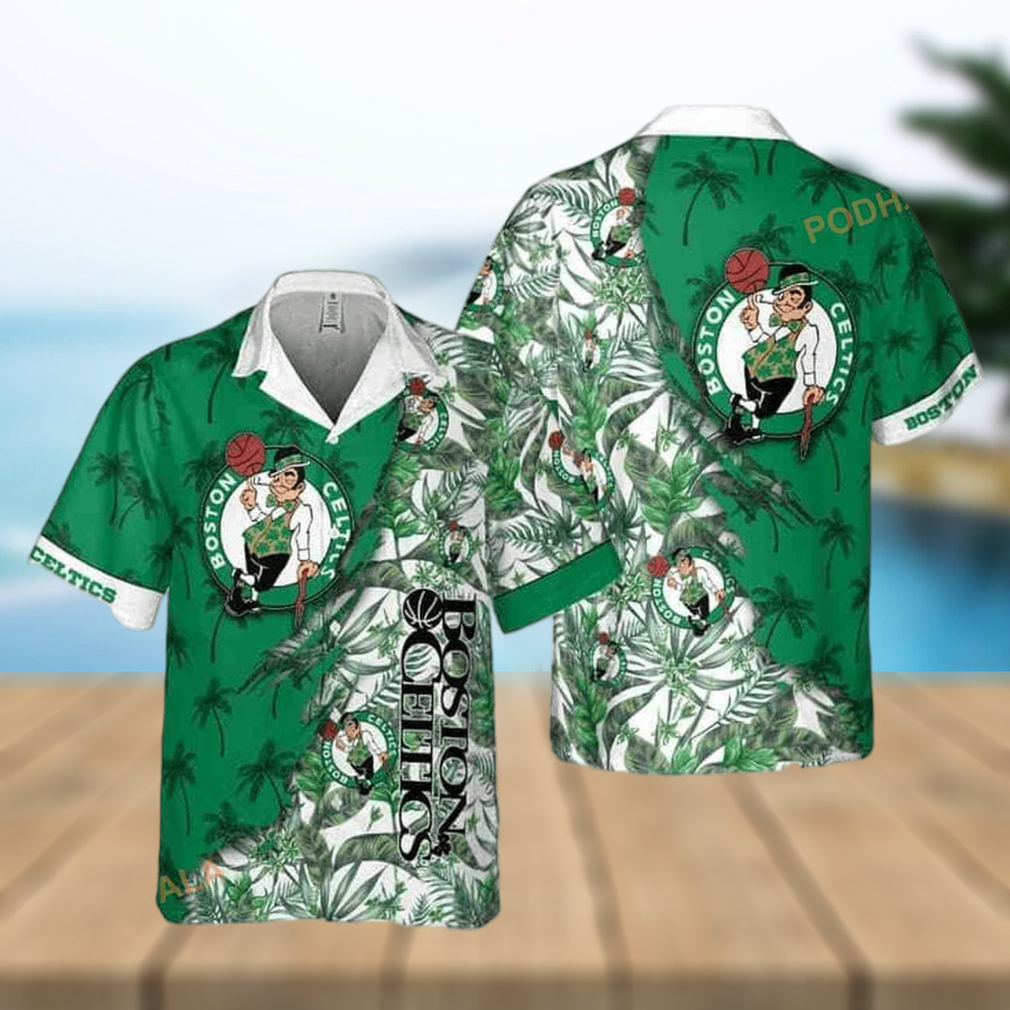 Boston Celtics Funny Hawaiian Shirt Tropical Flowers Summer Holiday Gift - Limotees