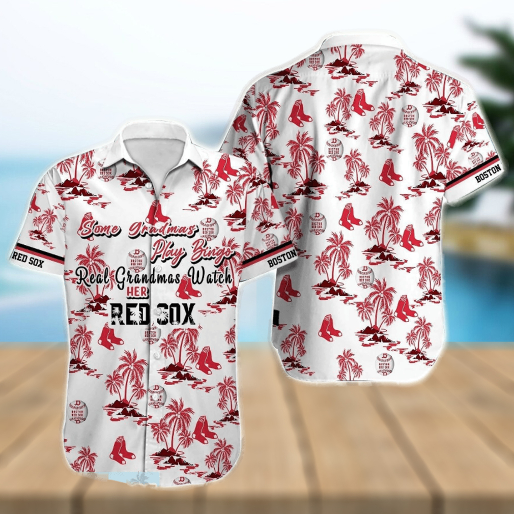 Boston Red Sox MLB Coconut Pattern Beach Shirt Hawaiian Shirt - Limotees