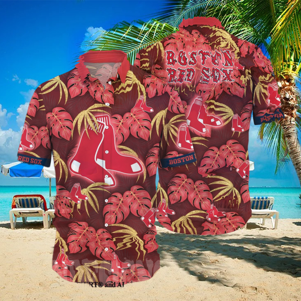 Boston Red Sox MLB Floral Full Printed Hawaiian Shirt - Limotees