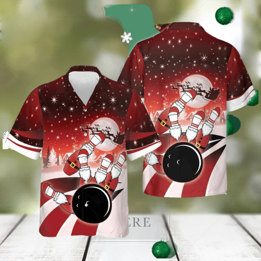 Bowling Christmas Hawaiian Shirt Xmas Related Bowling Christmas Gifts For Bowlers - Limotees