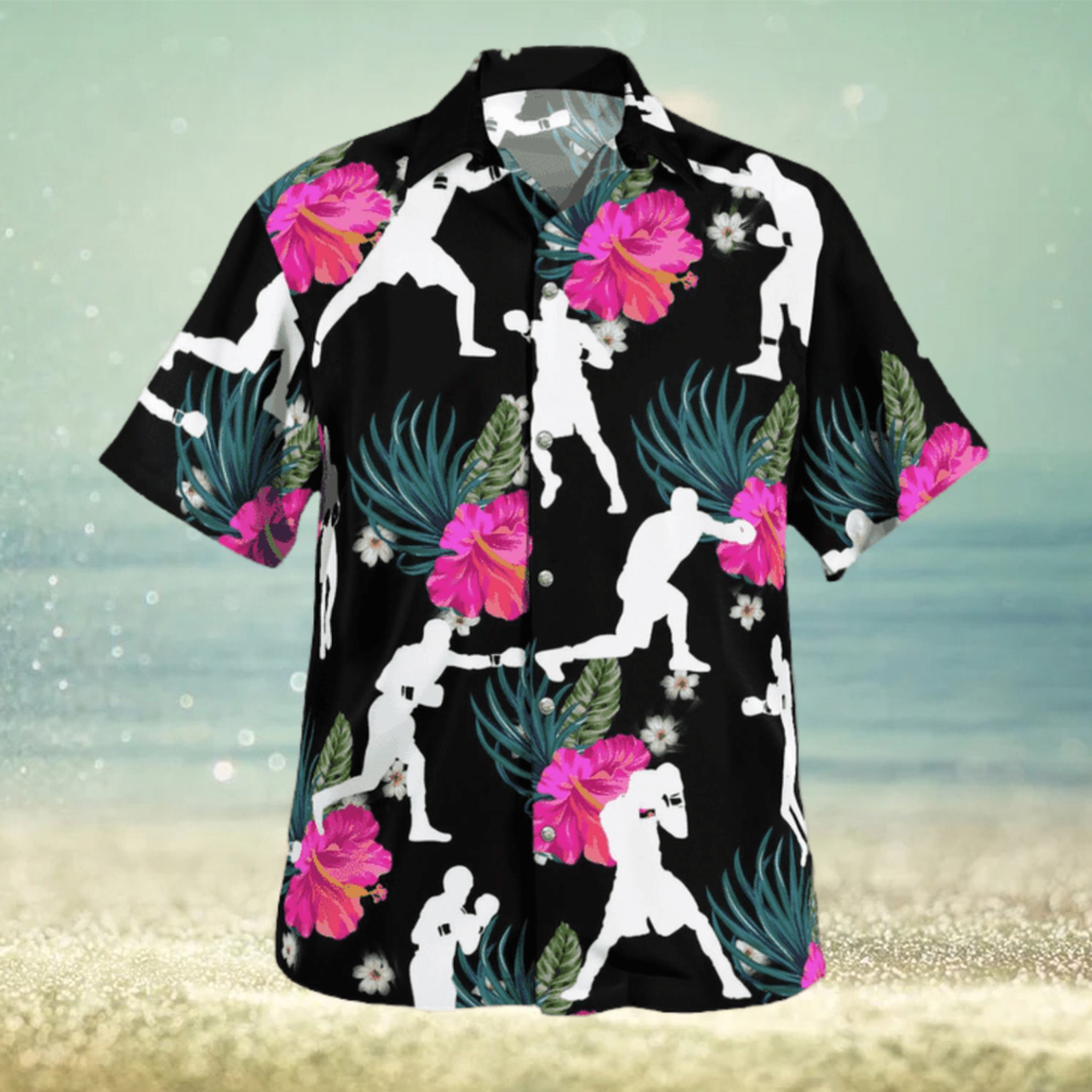 Boxing Tropical Flower Hawaiian Shirt - Limotees