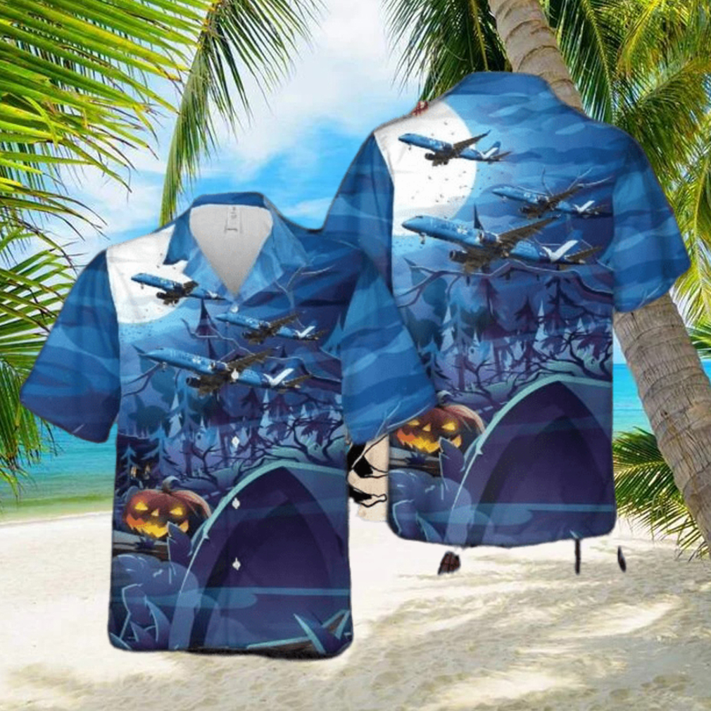 Breeze Airways E190 Halloween Hawaiian Shirt - Limotees