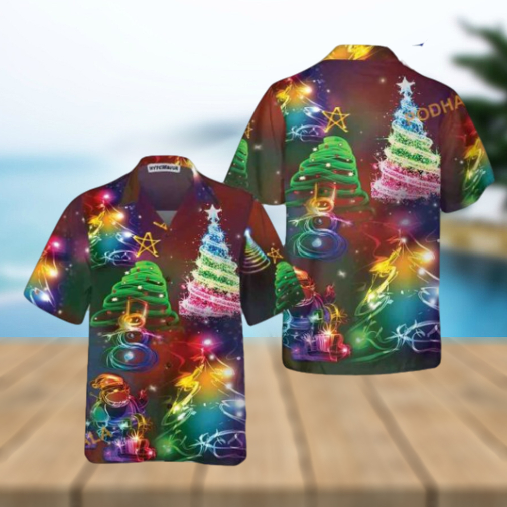 Bright Night & Merry Xmas Hawaiian Shirt, Funny Christmas - Limotees