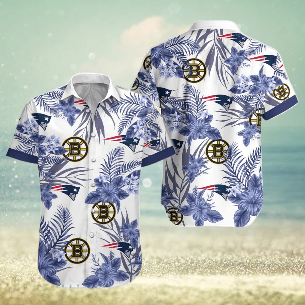 Bruins Patriots Hawaiian Shirt Best Gift For Fans Men And Women - Limotees