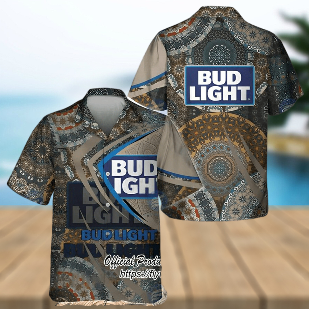 Bud Light Beer Mandala Trending Hawaiian Shirt - Limotees