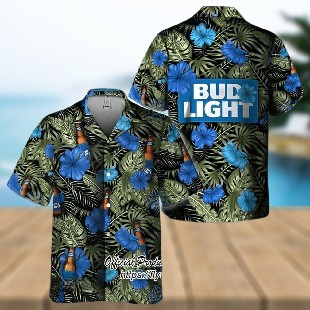 Bud Light Beer Tropical Hawaiian Shirt - Limotees