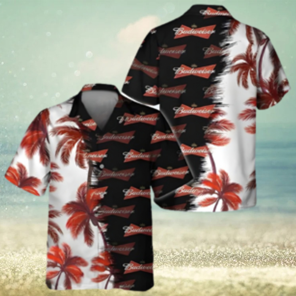 Budweiser Beer Hawaiian Shirt Palm Trees Beach Lovers Gift - Limotees