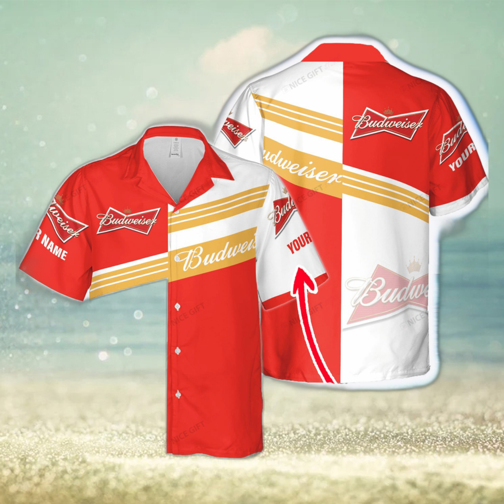 Budweiser Luau Custom Name Design Hawaiian Shirt For Men And Women Gift Beach - Limotees