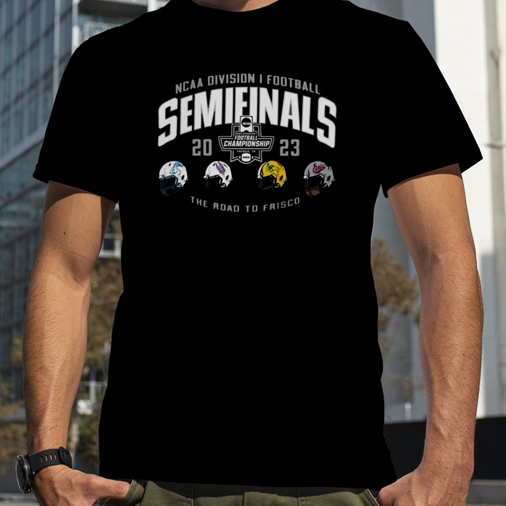 FCS 2023 NCAA Division I Football Semifinals The Road To Frisco 4 Teams Helmet T-Shirt