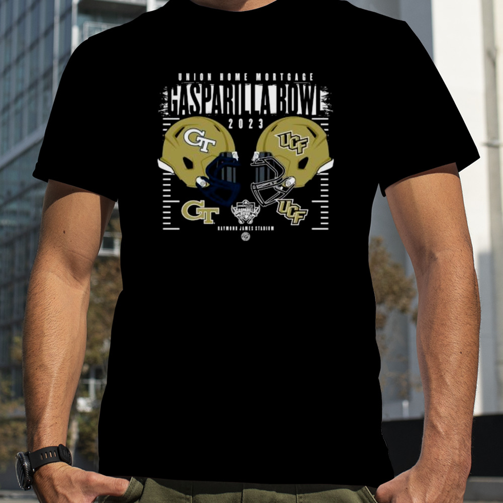 Georgia Tech Yellow Jackets vs UCF Knights 2023 Gasparilla Bowl Helmet Shirt