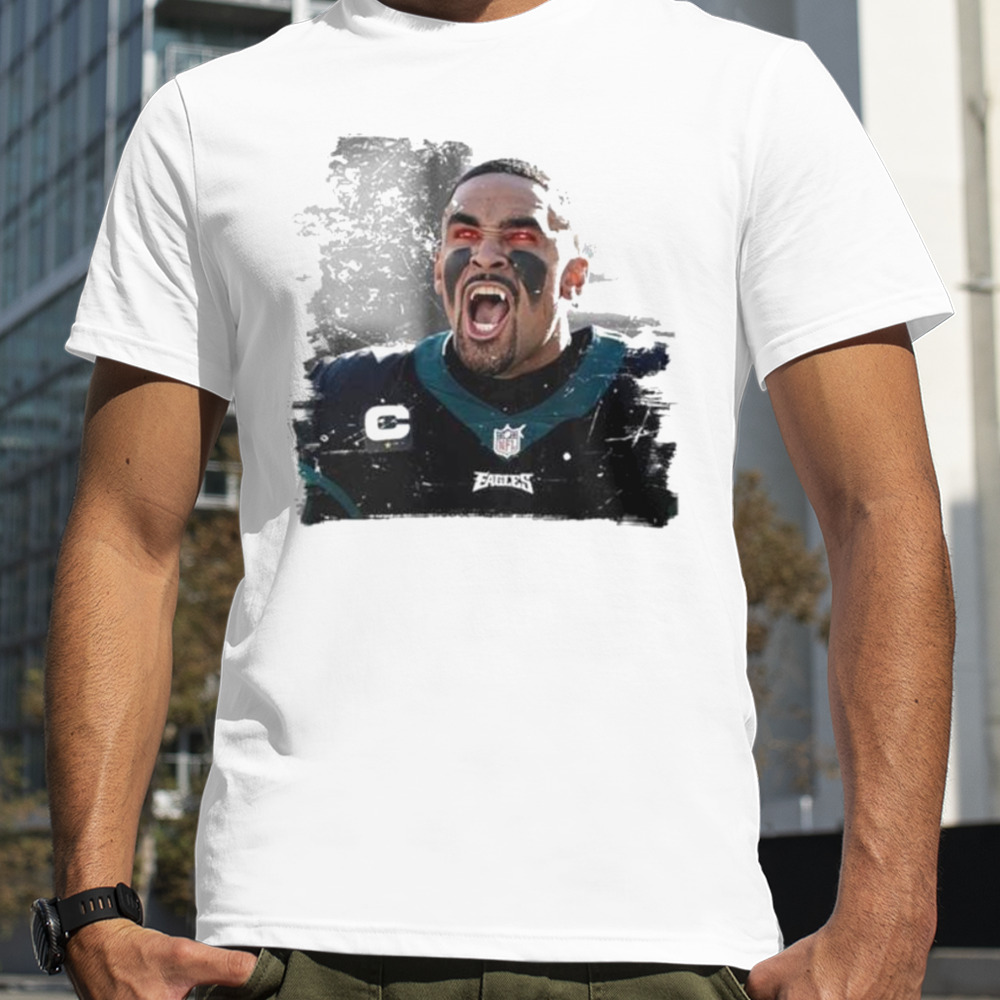 Jalen Hurts Unleashed Fangs Out Funny Shirt