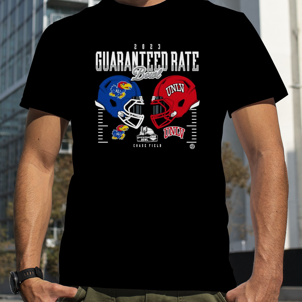 Kansas Jayhawks vs UNLV Rebels 2023 Guaranteed Rate Bowl Graphic Shirt