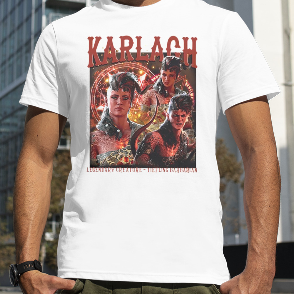 Karlach Graphic Baldurs Gate shirt