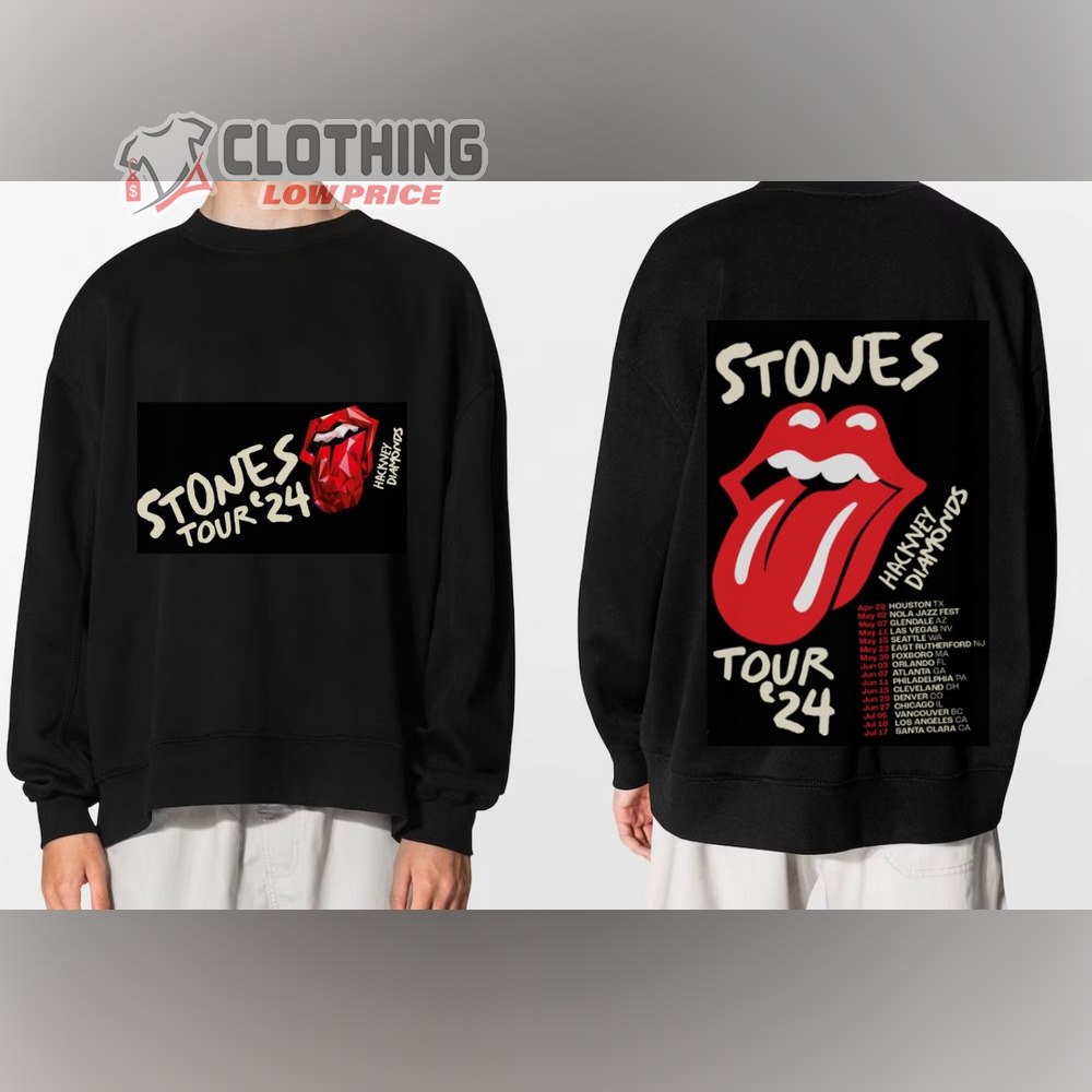 Rolling Stone Hackney Diamonds Tour 2024 Shirt, Rolling Stone 2024 Tour ...