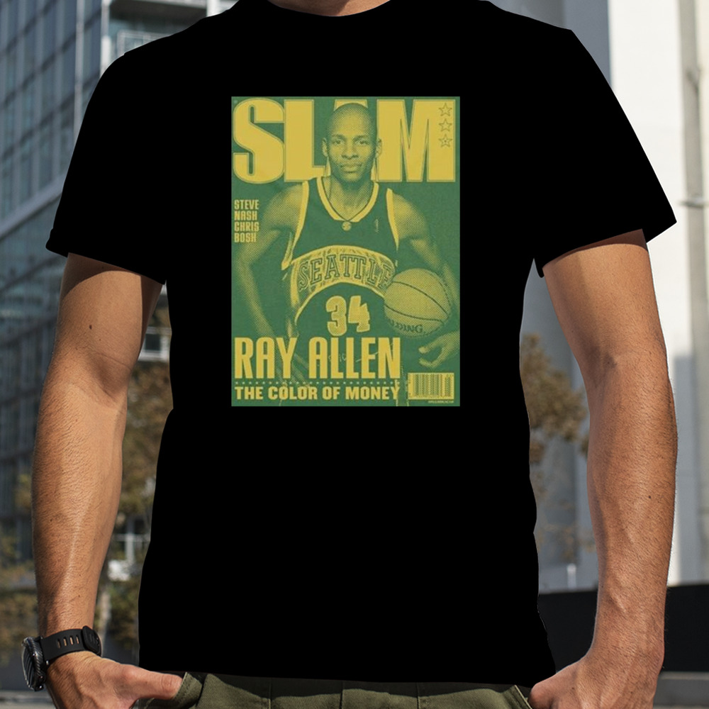 Slam Mural Steve Nash Chris Bosh Ray Allen The Color Of Money T-shirt