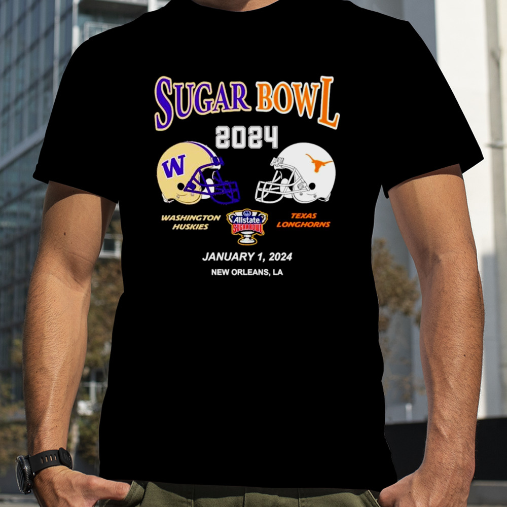 Sugar Bowl 2024 Washington Huskies vs Texas Longhorns shirt