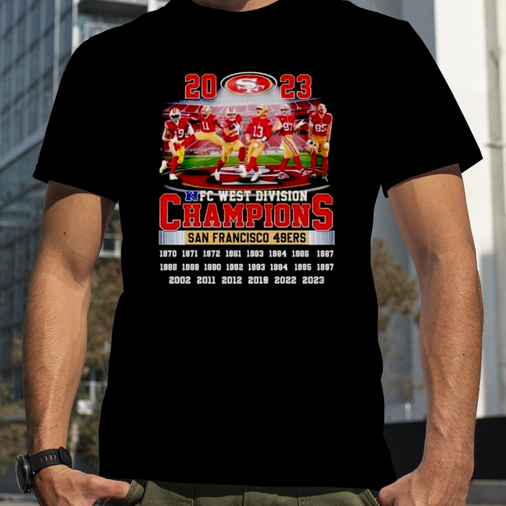 2023 NFC West Division Champions San Francisco 49ers 1970 2023 T-Shirt