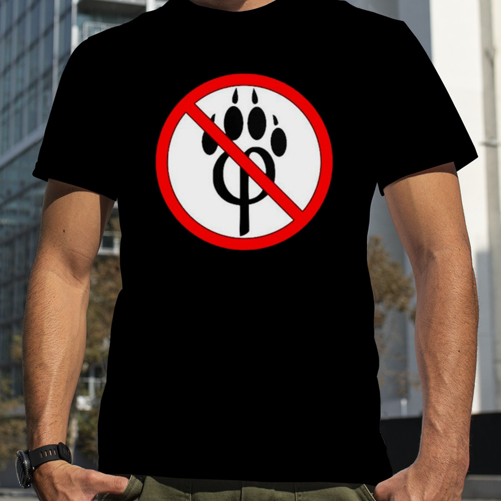 AntI furry art logo shirt