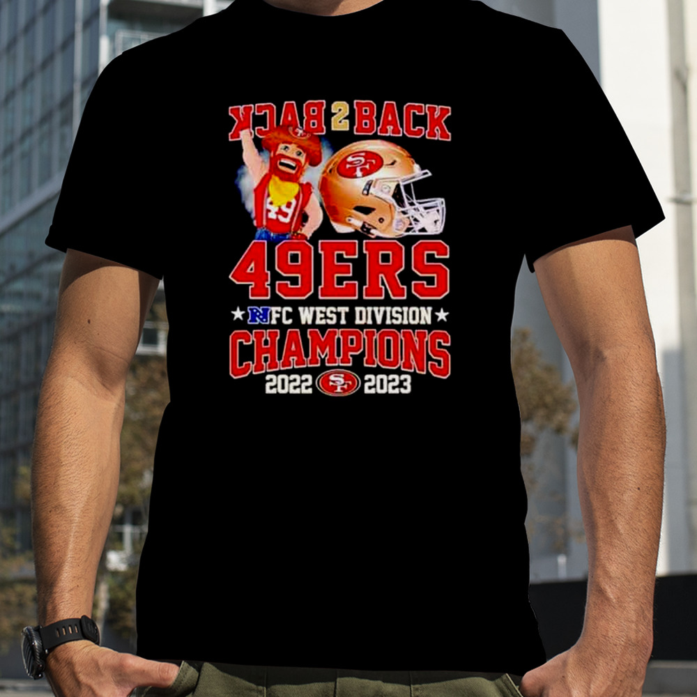 Back 2 Back San Francisco 49ers NFC West Division Champions 2022 2023 T-Shirt