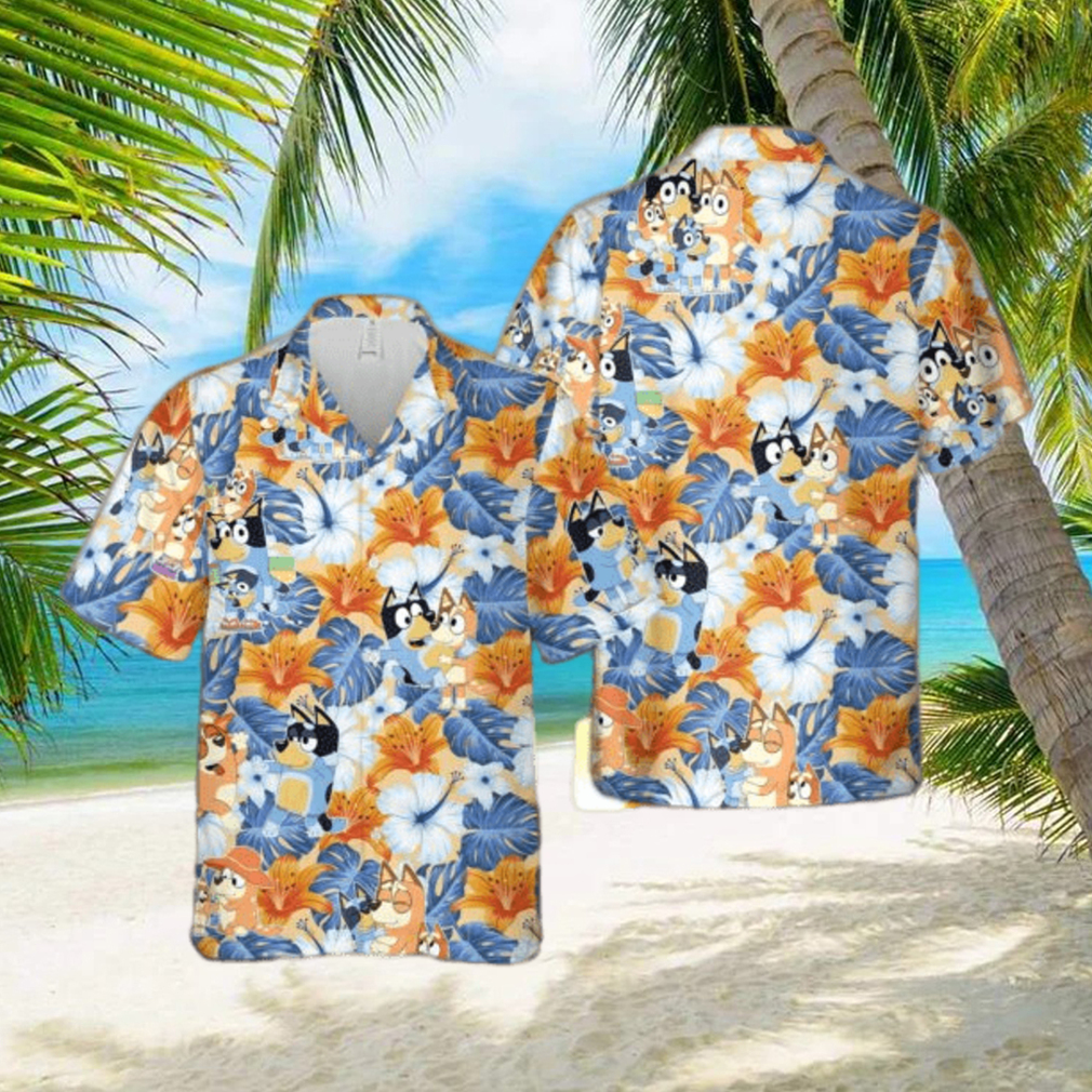 Bluey Beach Cute Aloha Summer Hawaiian Shirt - Limotees