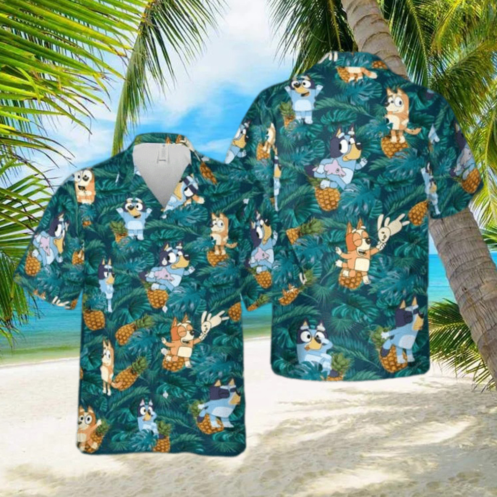 Bluey Funny Summer Vacation Beach Hawaiian Shirt - Limotees