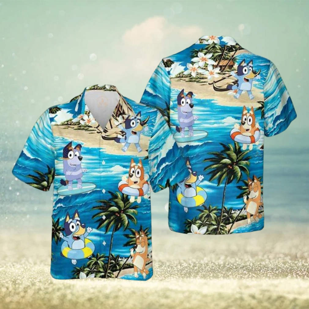 Bluey Hawaiian Shirt Bluey And Bingo Best Hawaiian Shirts - Limotees