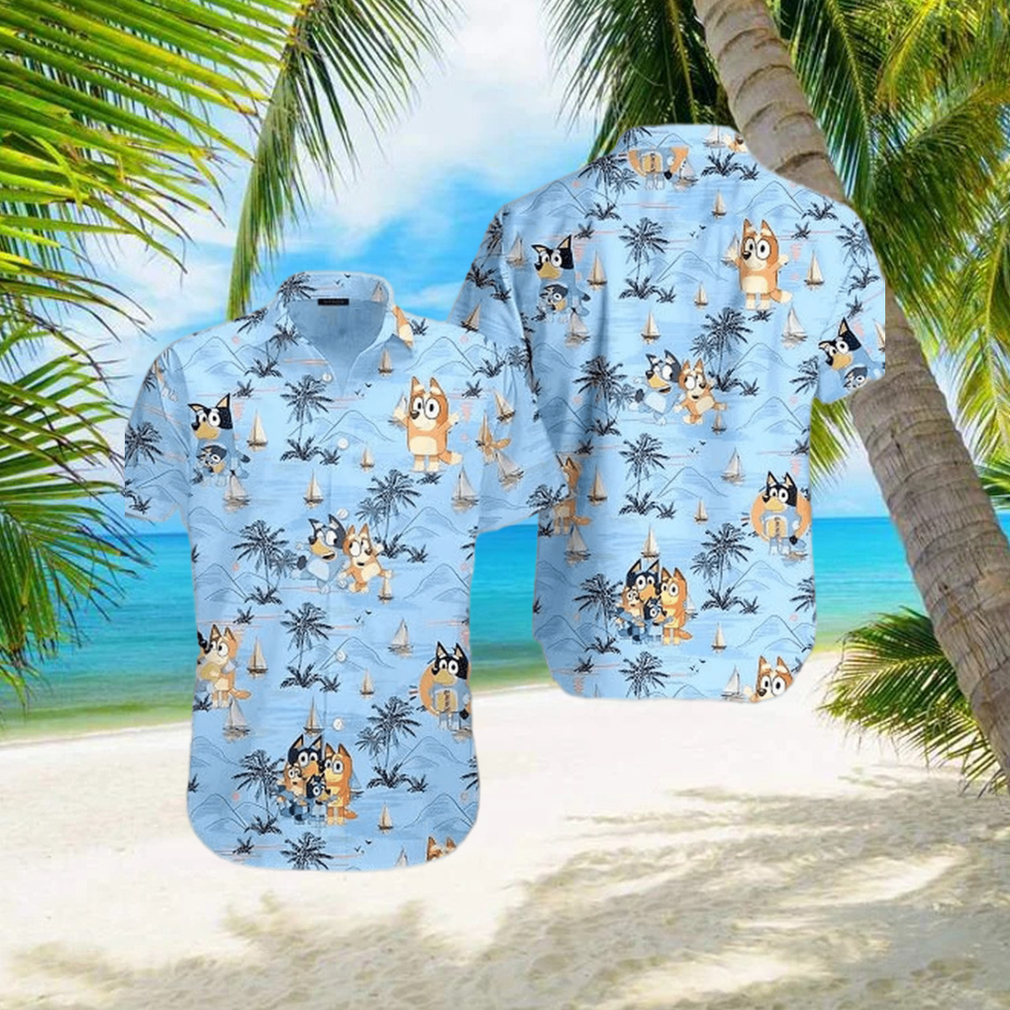 Bluey Hawaiian Shirt Bluey Hawaiian Dad Life Family Shirt - Limotees